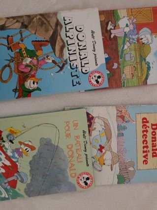 4 livres Donald Club du livre Disney 