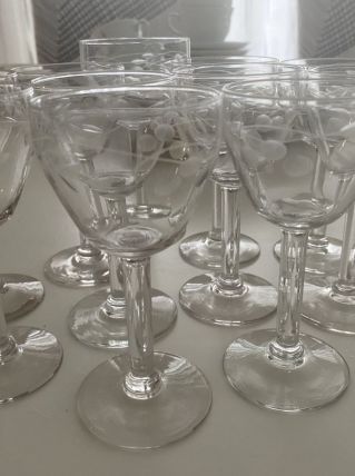 Verres à liqueur imprimé 