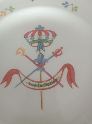 Assiette thème révolutionnaire 