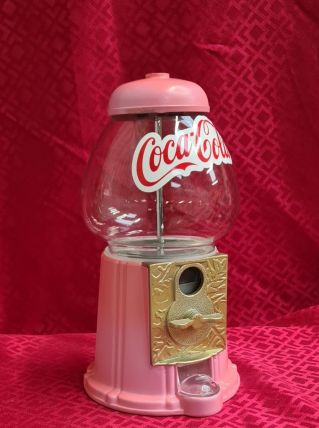 Distributeur de bonbon, chewing gum, cacahuète verre et meta