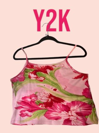 Y2k floral top vintage