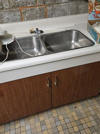 Meuble evier formica 1960/1970