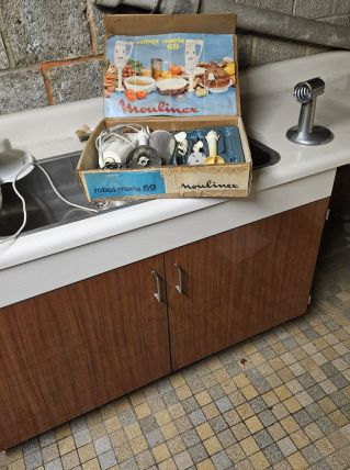 Meuble evier formica 1960/1970