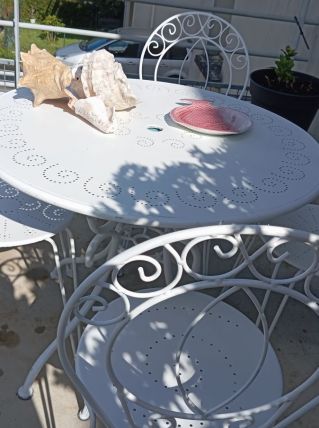 Salon de jardin fer forgé 