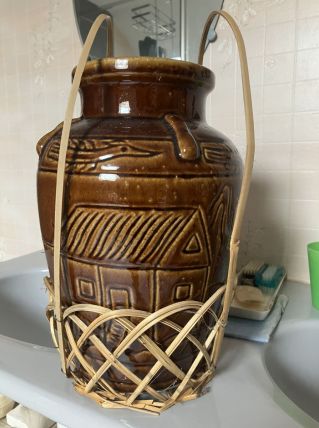 art vietnamien / pot émaillé