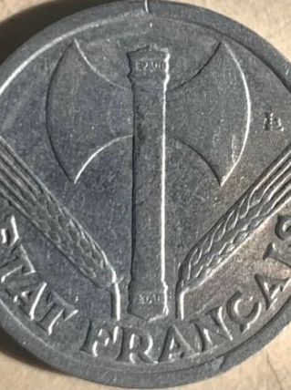 Piece De 1 Franc 1943 WWII