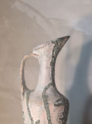 VASE, CERAMIQUE EMAILLEE, FAT LAVA 40x13, SIGNE BRUNO DOSE, 