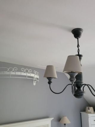 Lustre gris maison de campagne