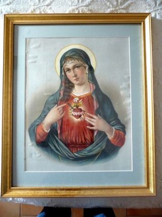 Chromo Marie Coeur de Jesus 19 ème