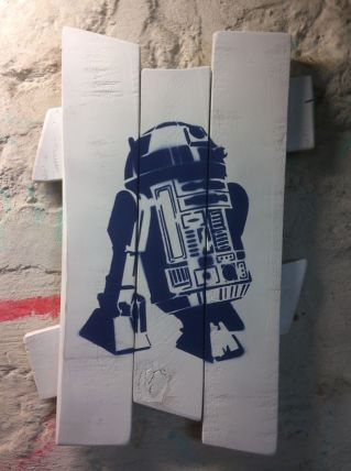 Peinture sur bois de palette