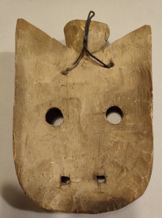 Masque tribal art africain bois sculpté