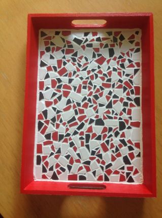 PLATEAU MOSAIQUES FAIT MAIN 