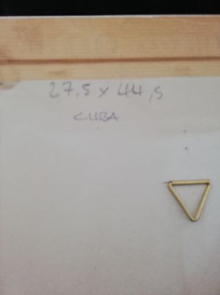 Cadre décoratif avec une feuille de tabac de CUBA 