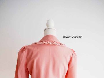 Blouse Tunique En Coton Vieux Rose Esprit Taille 38 - Neuve Sans étiquettes