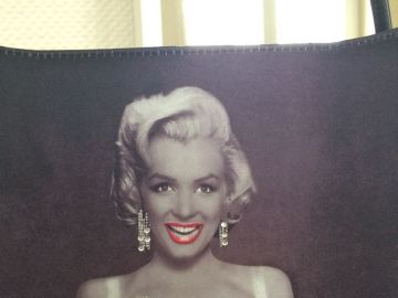 Sac Fourre-tout Boho Rétro Marilyn Monroe - 6,5 X 9 Pouces, Fermeture Éclair, Tissu Imprimé - Neuf Avec Étiquettes