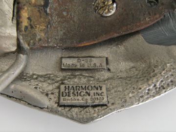 Boucle De Ceinture Harley-Davidson Vintage 1979 - Métal Et Cuir, Made In USA, Occasion
