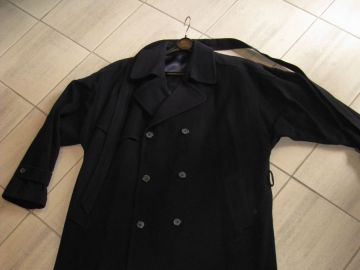 Trench Vintage Blanc Nacré Ted Lapidus - Taille 44 - Satin Imperméable - France