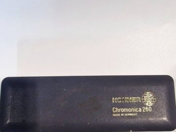 Ancien Harmonica HOHNER CHROMONIKA III année 60 ? avec coffret Germany