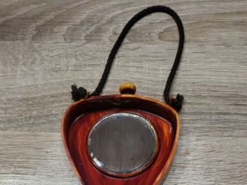 Poudrier Vintage à Poser Années 1930 - Noir Et Or - Très Bon état Occasion