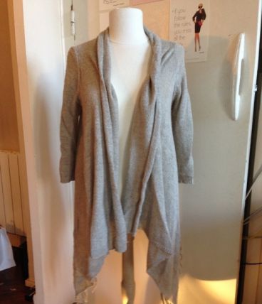 Gilet a frange beige. 