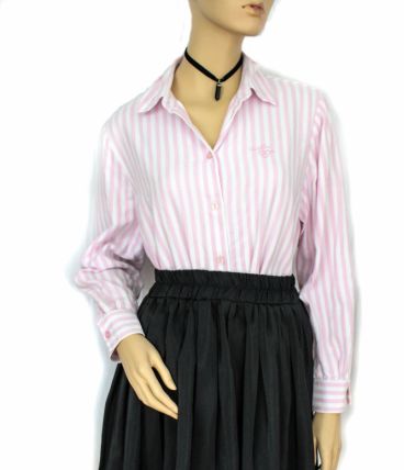 Chemise rayé rose et blanc 