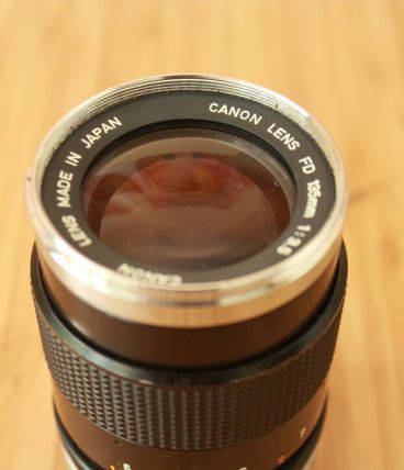Objectif argentique Canon 135mm