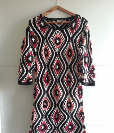 robe courte ASOS crochetée T36-38