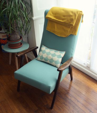 Fauteuil pieds compas mint