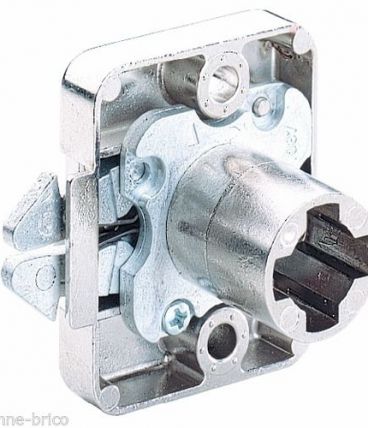 2 Serrures de rideau d'armoire à crochets - Pour cylindre 6195 HETTICH 