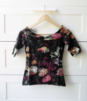 Haut épaules dénudes imprimés fleuris River island