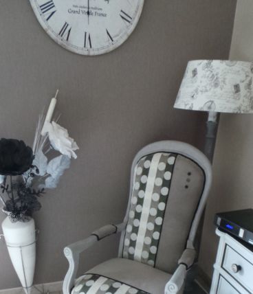 Fauteuil Voltaire gros pois