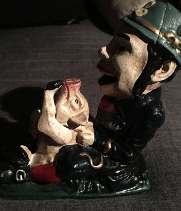 Tirelire fonte vintage 