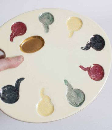 palette peintre porcelaine (décoration)