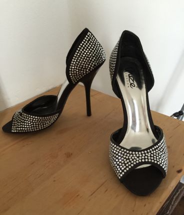 Escarpins noirs / strass