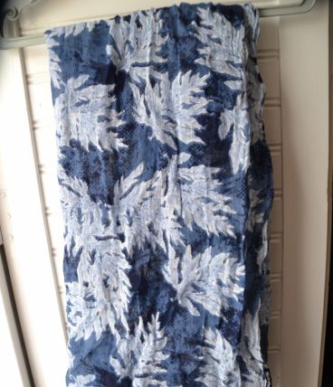 foulard bleu