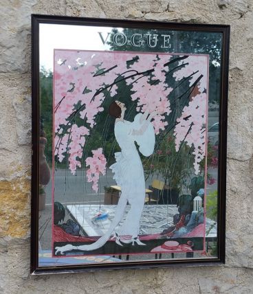 Grand miroir vogue vintage