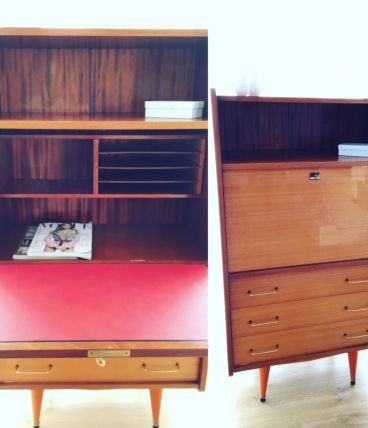 Secrétaire vintage scandinave années 50/60