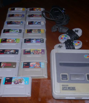 Super nintendo avec 15 jeux