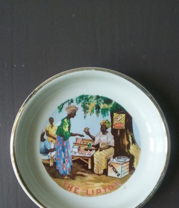 Cendrier coupelle publicitaire Lipton