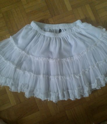 jupon blanc court taille S/M