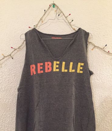 Débardeur "Rebelle" Gris Zadig&amp;Voltaire