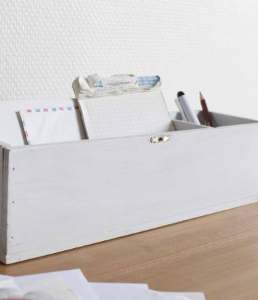 boîte en bois pour bureau