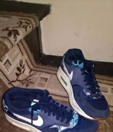 Air max bleu fleurie