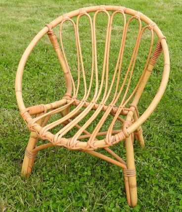 Fauteuil rotin pour enfant