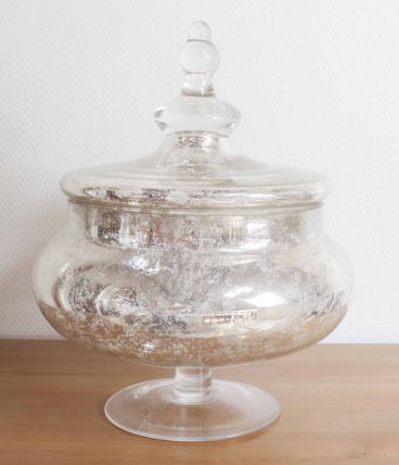 grosse bonbonnière en verre