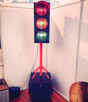 Feu tricolore déco industrielle