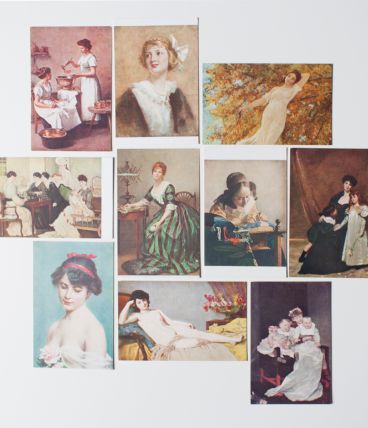 lot de cartes postales de collection