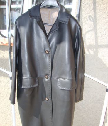 manteau ancien en cuir T 42-44