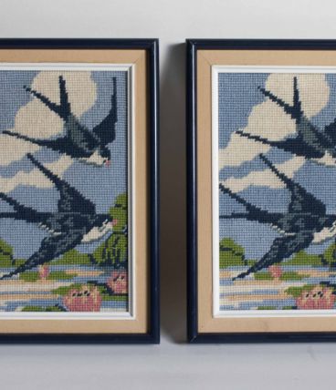 cadres demi point hirondelles