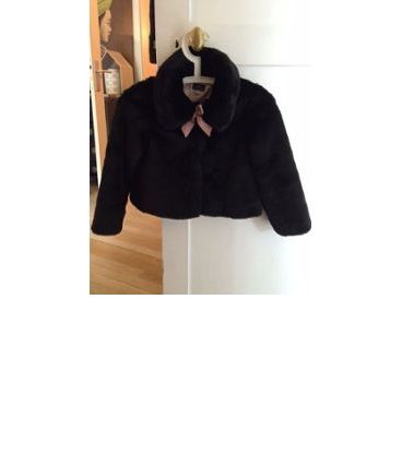 Manteau Court Sergent Major Ceremonie -Fausse Fourrure 7 Ans 